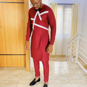 Burgundy kaftan