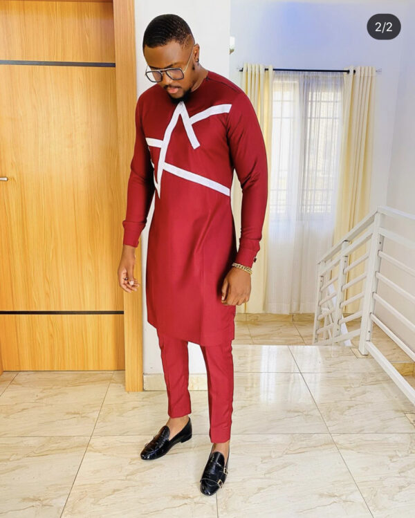 Burgundy kaftan