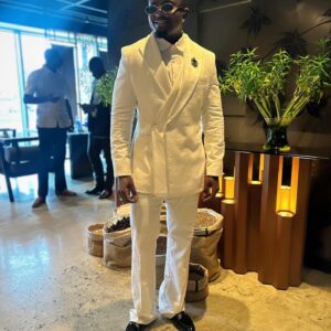 — White dapper DB suit -