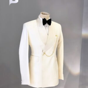 Off white custom suit —