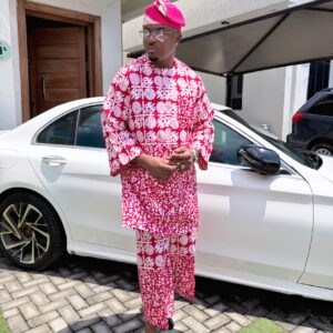 — Red Ankara Kaftan —