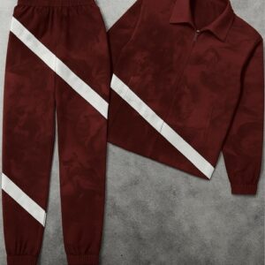 Harry burgundy two piece —