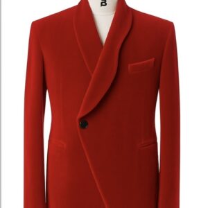 Burgundy velvet blazer