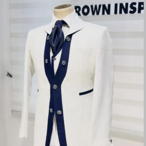 White royal three piece suit