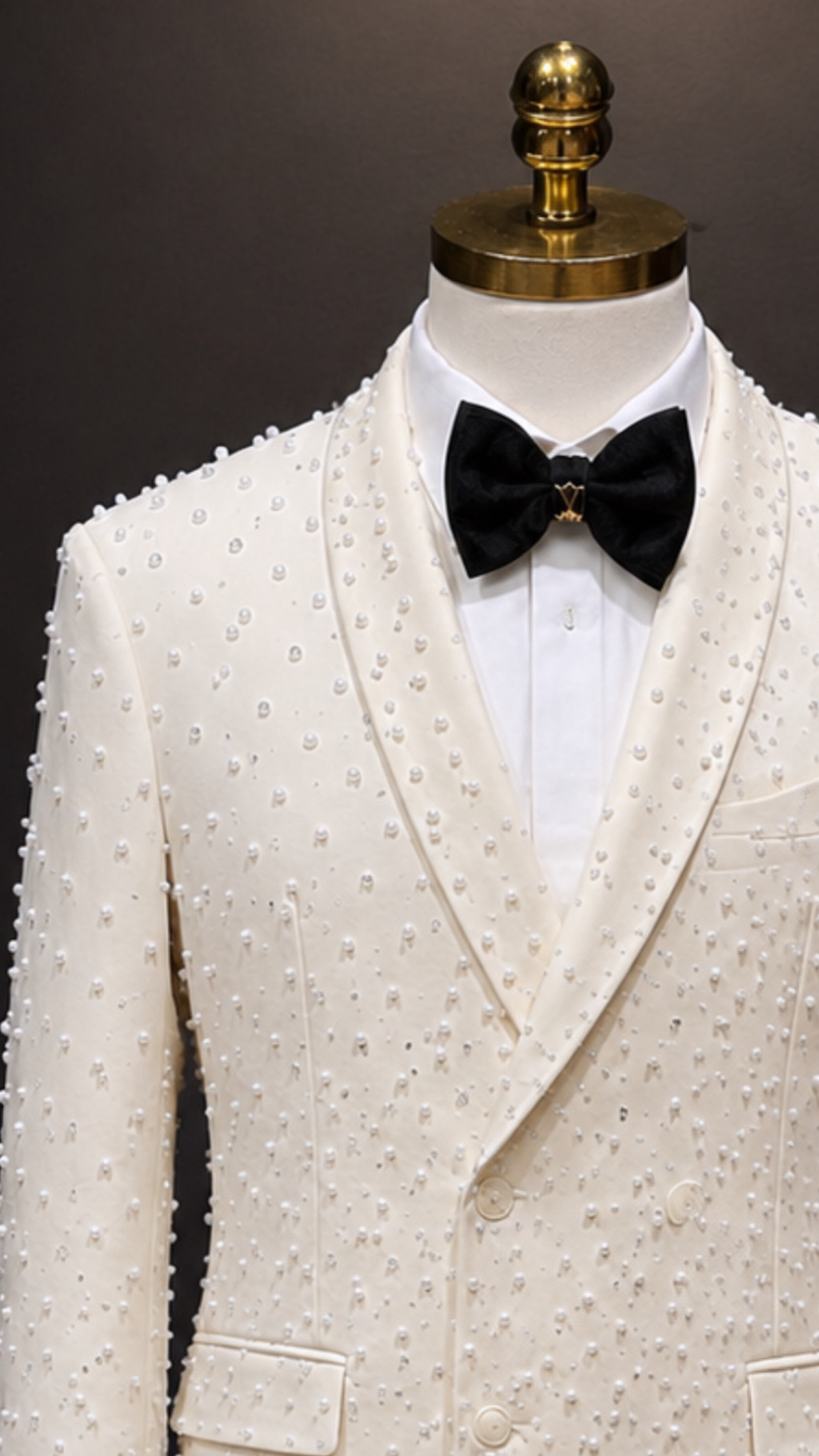 Ivory regent Beaded suit - Image 2